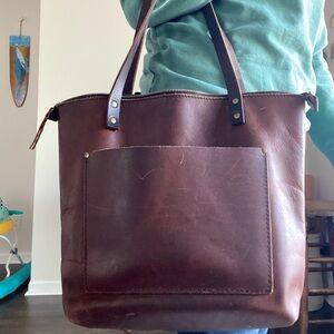 Portland leather tote